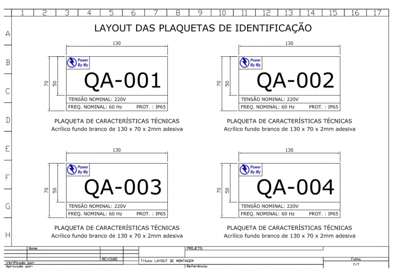 Exemplo de Projeto de Elétrica.